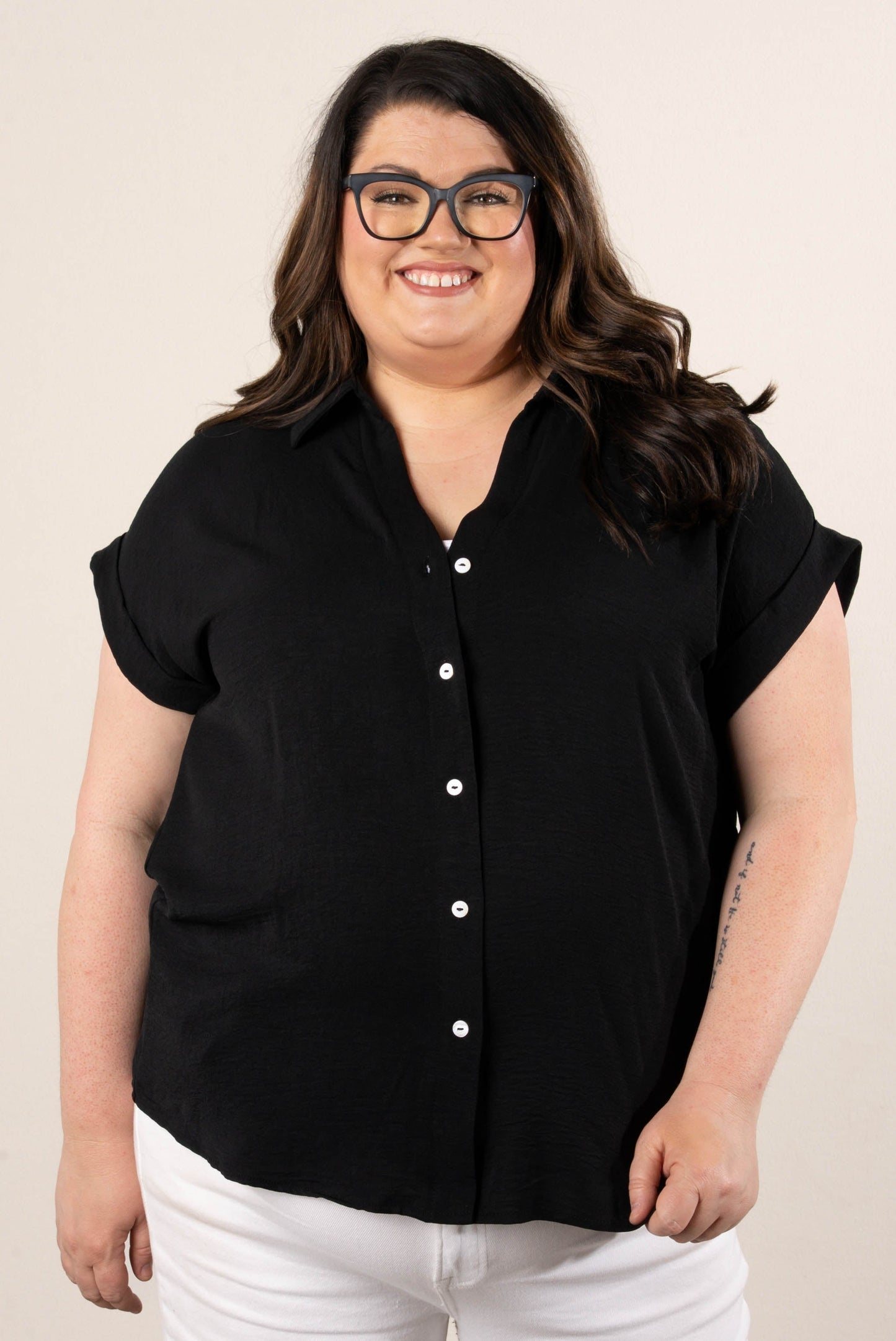 Crinkle Knit Hi-Lo Shirt