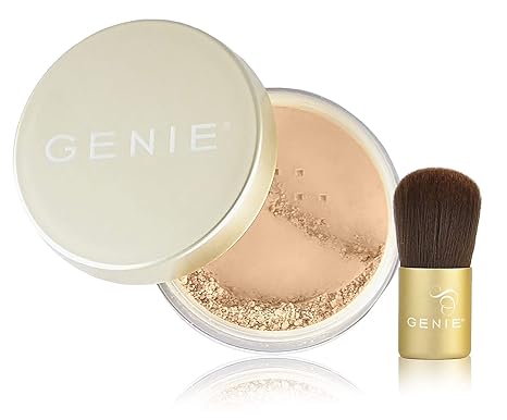 Genie Nutratanicals Mineral Foundation + Small Kabuki Brush