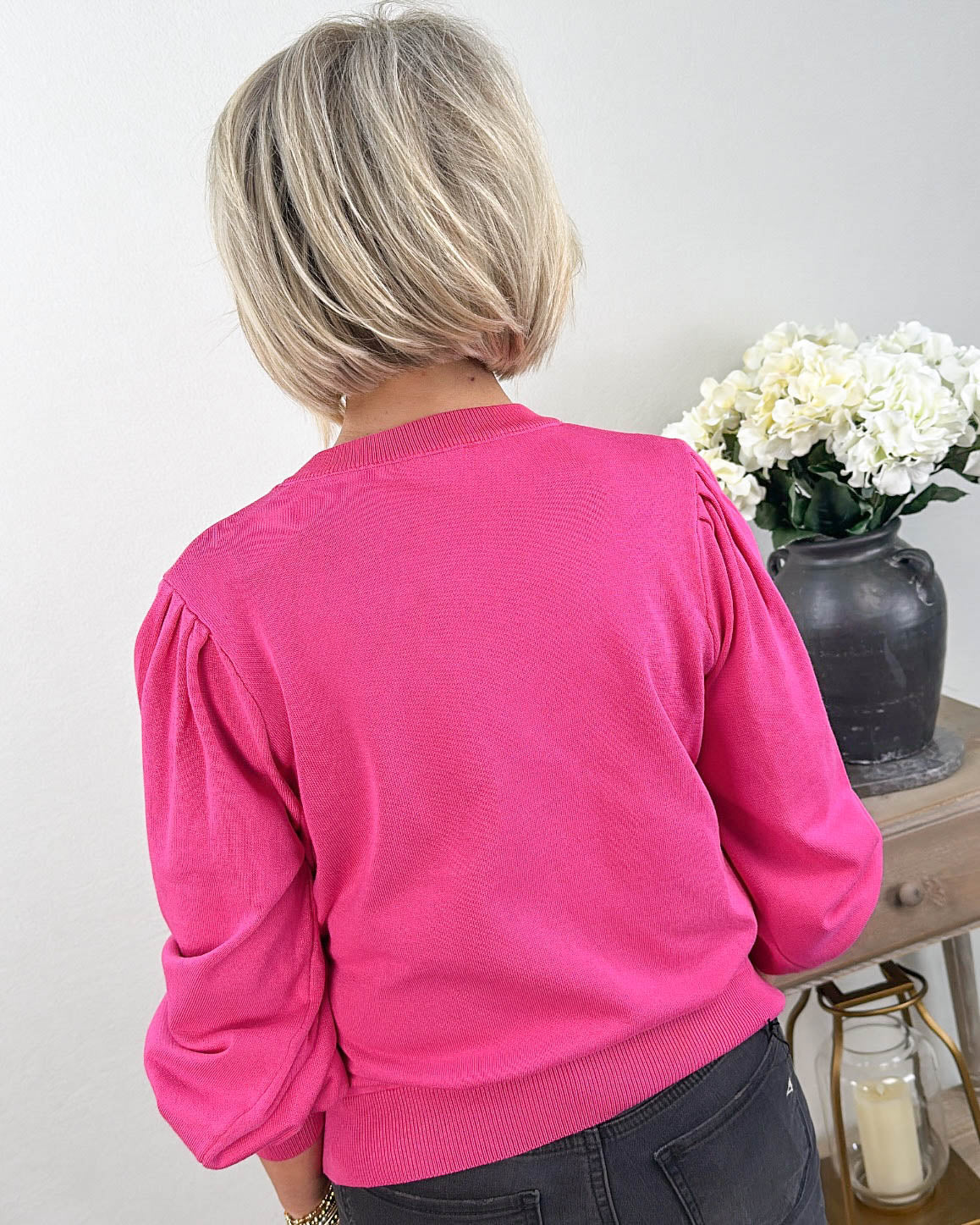 Sweet Side Puff Sleeve Pullover