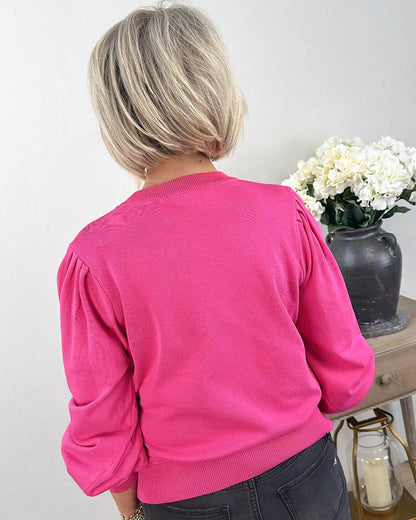 Sweet Side Puff Sleeve Pullover