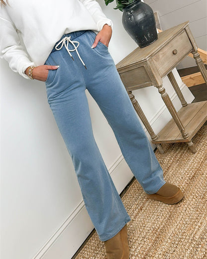 Coffee Run French Terry Drawstring Pants