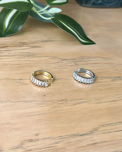 Marry Marry CZ Huggie Earrings