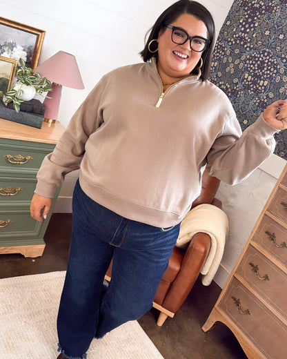 Chill In The Air Quarter Zip Sweatshirt