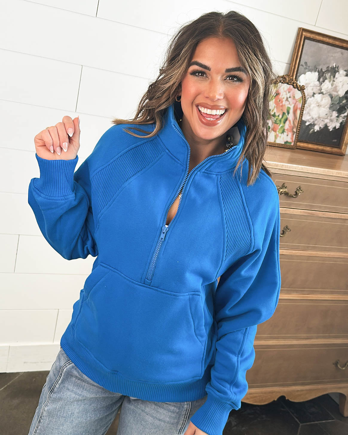 Best Of Times Half Zip Pullover – Glamour Farms Boutique