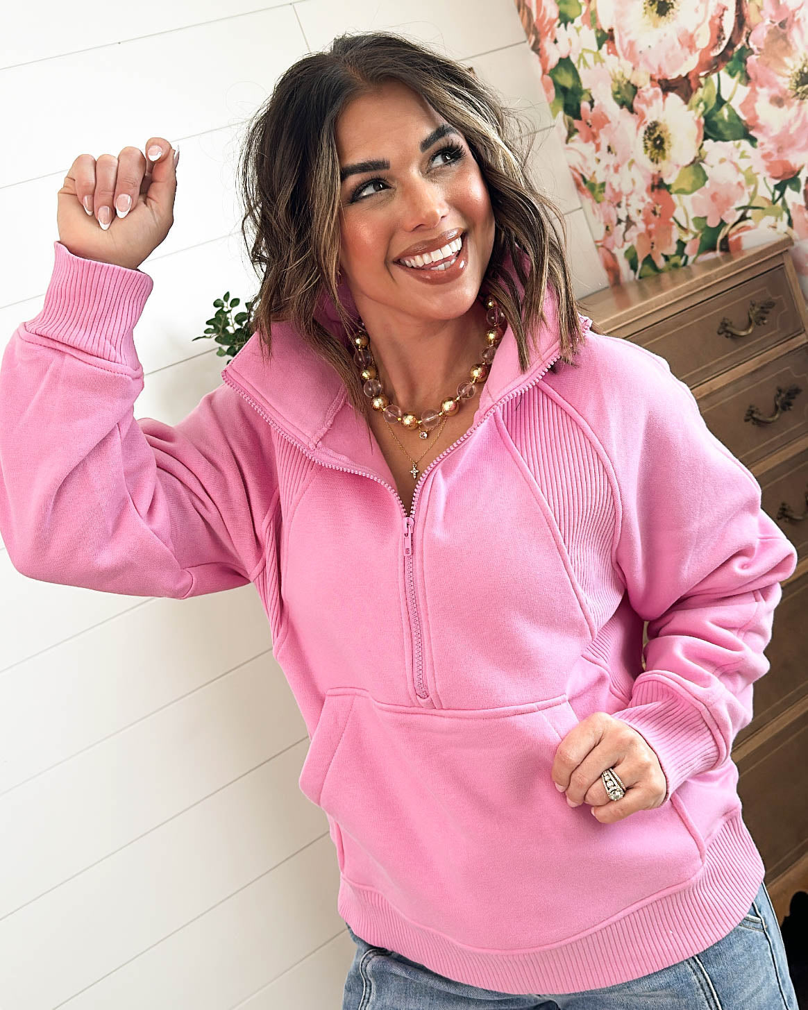Best Of Times Half Zip Pullover – Glamour Farms Boutique