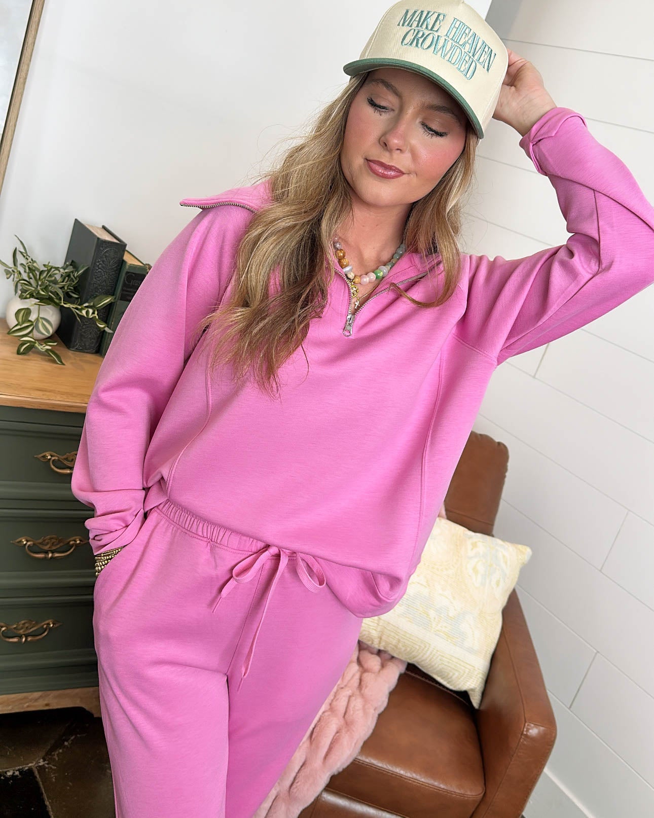 Simple Pleasure Scuba Pullover + Jogger Lounge Set