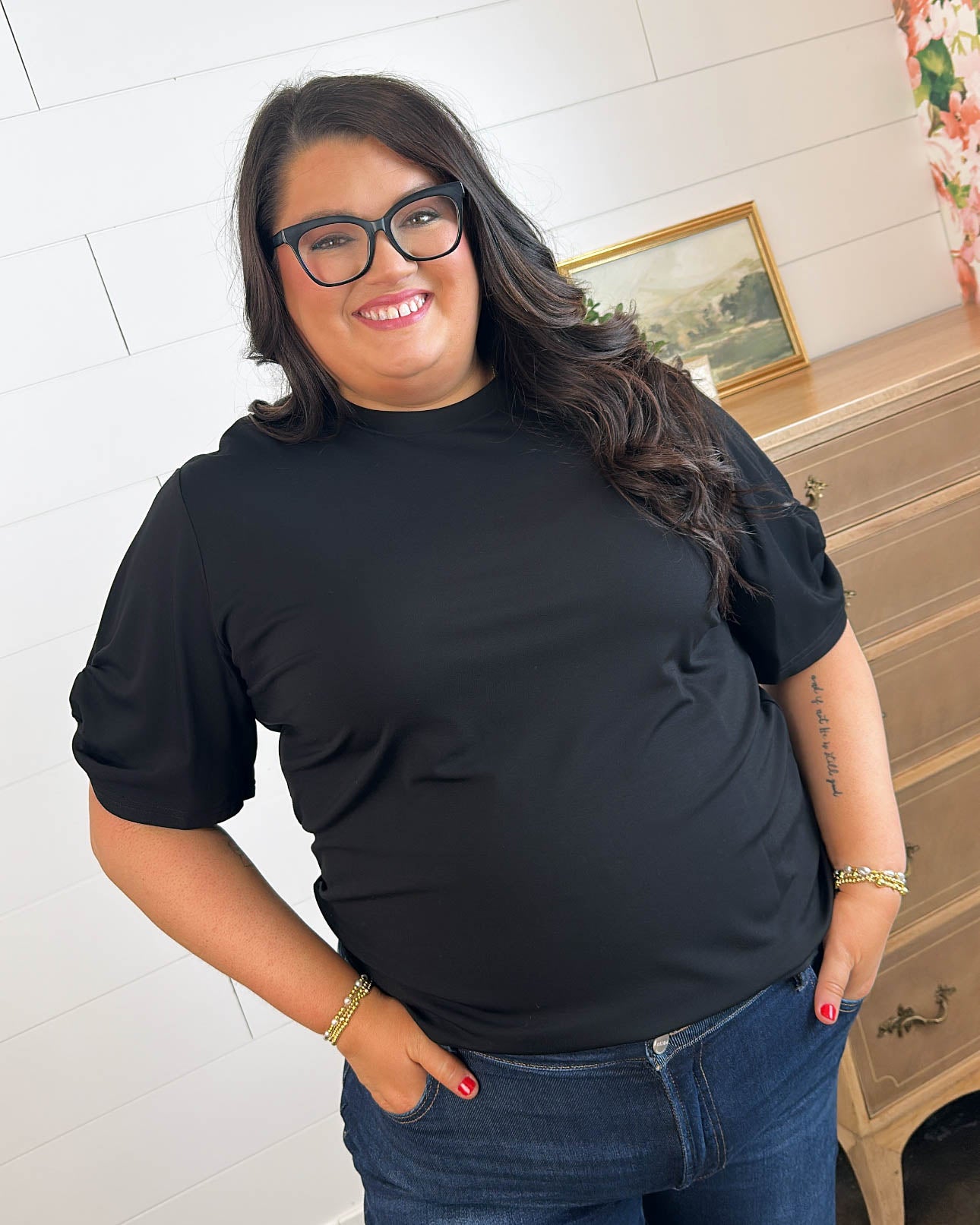 Tied To Perfection Knotted Sleeve Top