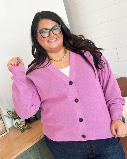 Falling For Spring Mini Waffle Knit Sweater Cardigan