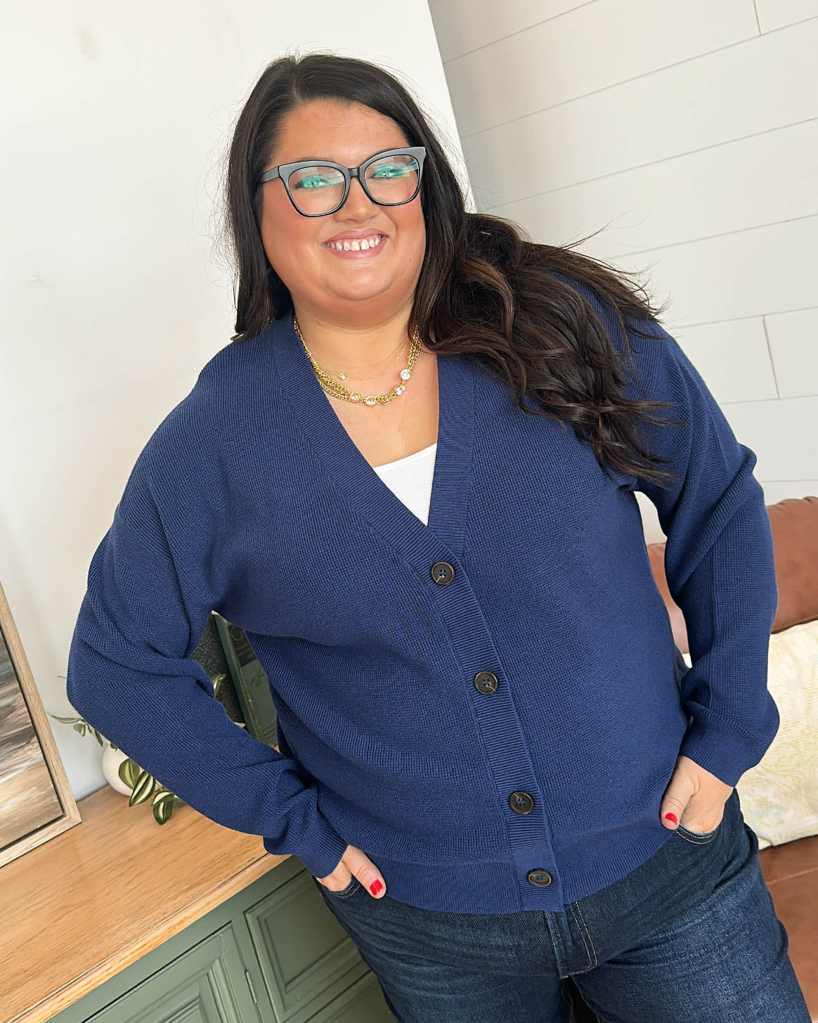 Falling For Spring Mini Waffle Knit Sweater Cardigan