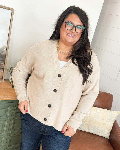 Falling For Spring Mini Waffle Knit Sweater Cardigan