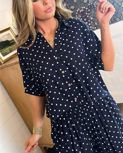 The Hepburn Polka Dot Shirt