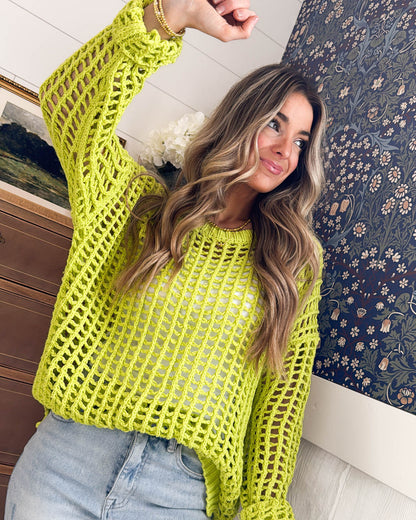Castaway Fishnet Knit Sweater