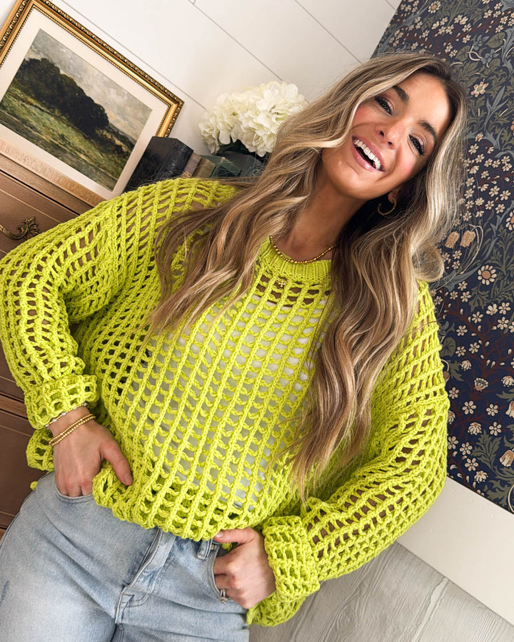 Castaway Fishnet Knit Sweater