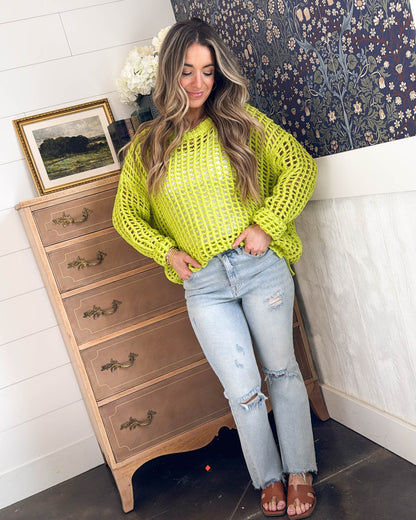 Castaway Fishnet Knit Sweater