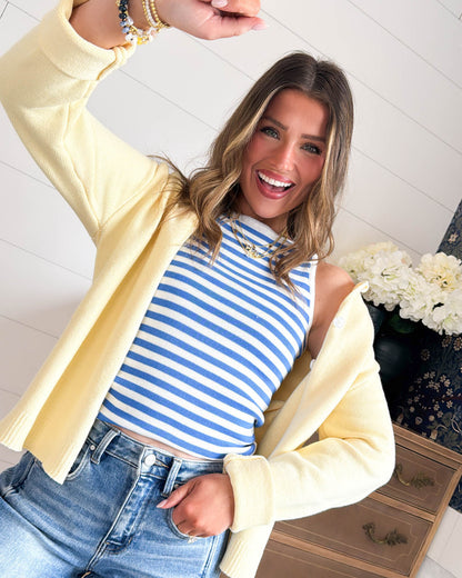 Lucky Charm Rolled Neck Sweater Cardigan