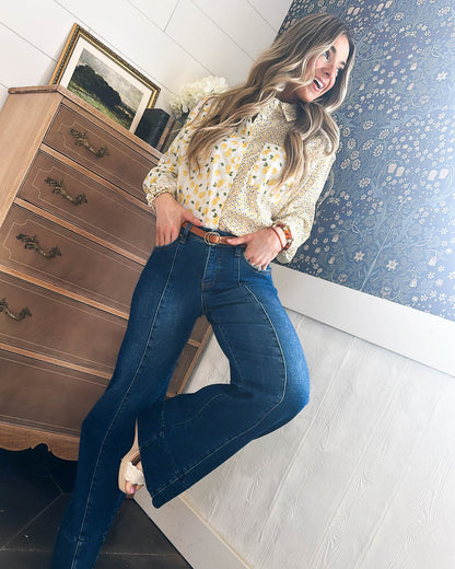 Squeeze The Day Mixed Lemon Print Shirt