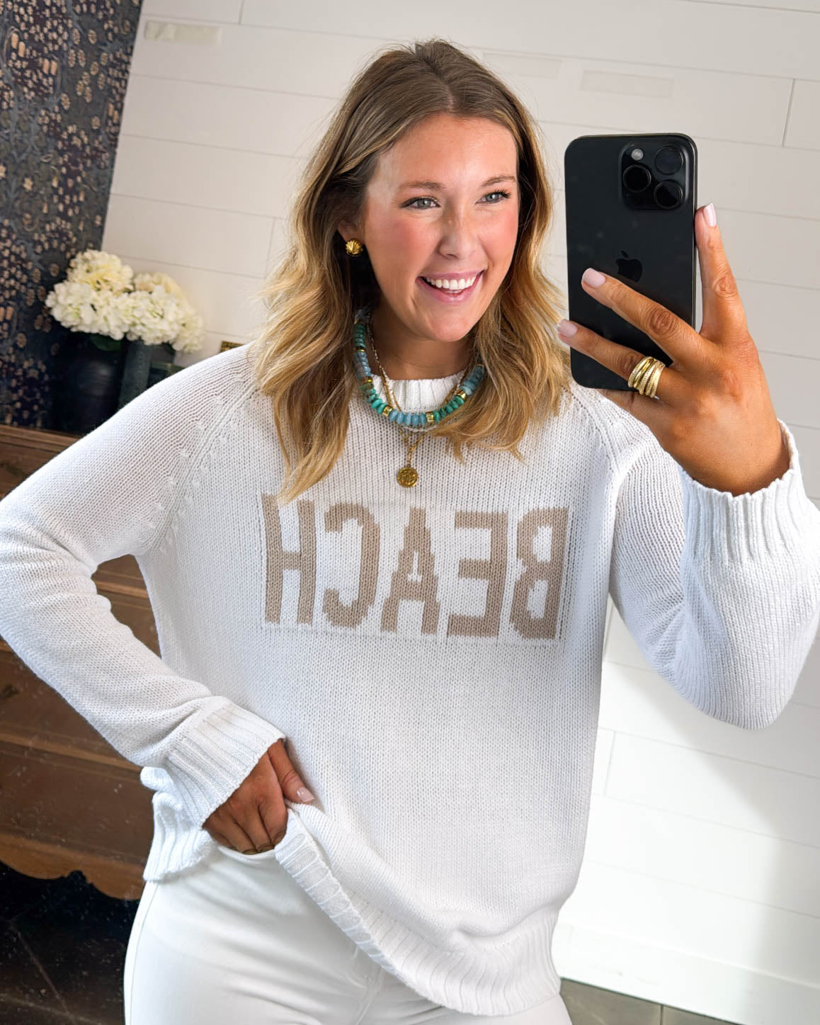 Matilda Beach Knit Raglan Sweater
