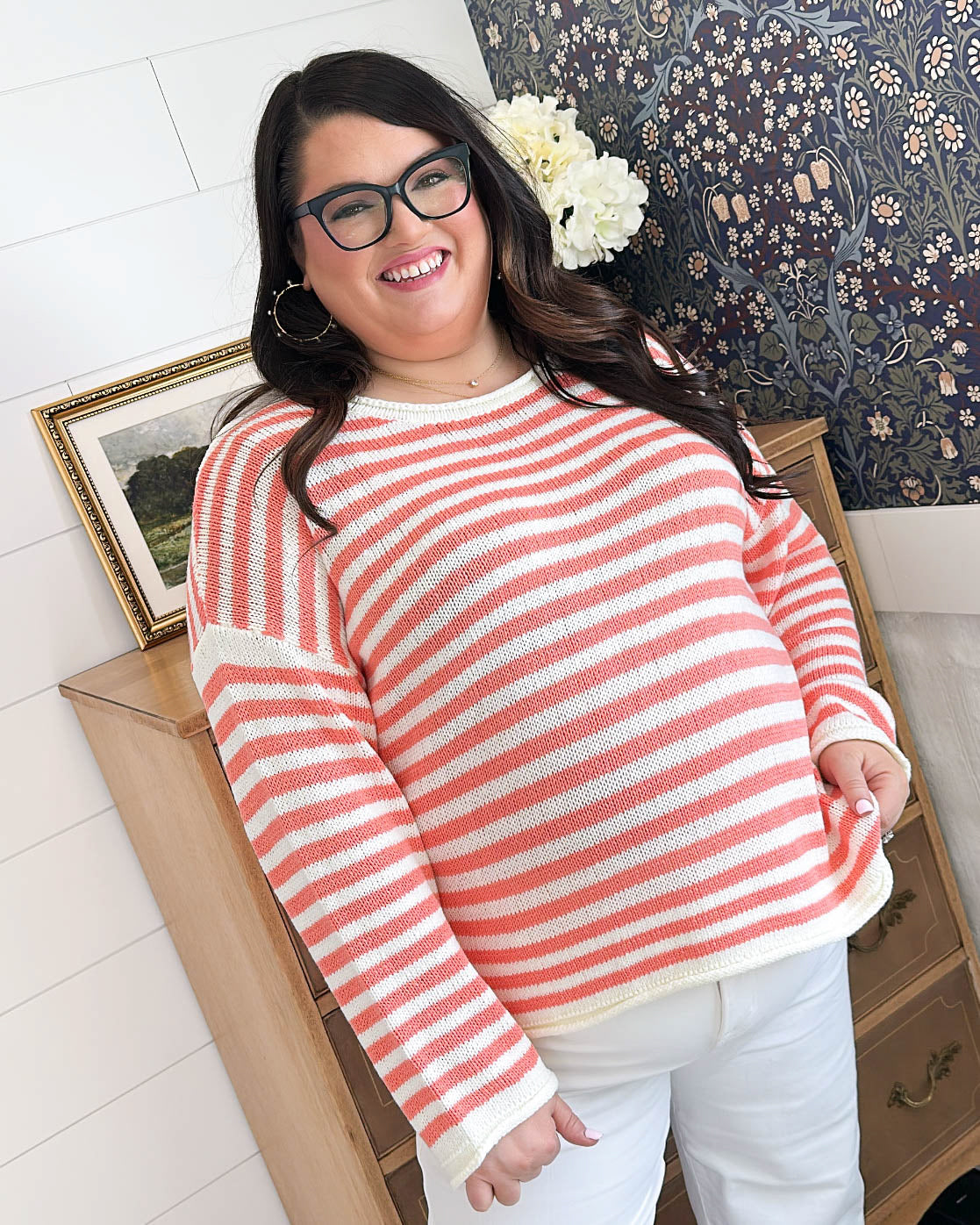 Sunset Sailor Oversized Stripe Sweater