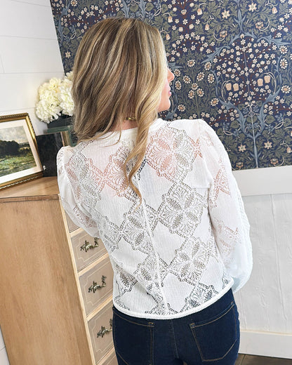 Heirloom Bloom Floral Lace Blouse