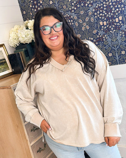 Sands Of Time Mineral Washed Hi-Lo Top