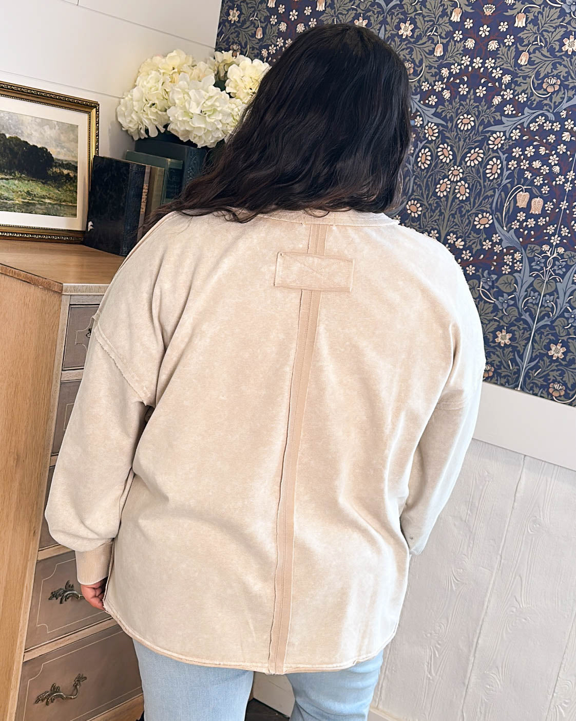 Sands Of Time Mineral Washed Hi-Lo Top