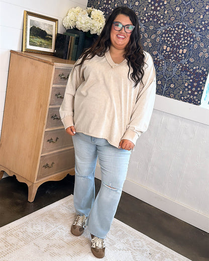 Sands Of Time Mineral Washed Hi-Lo Top