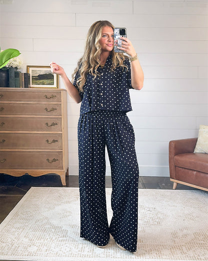 The Hepburn Polka Dot Palazzo Pants