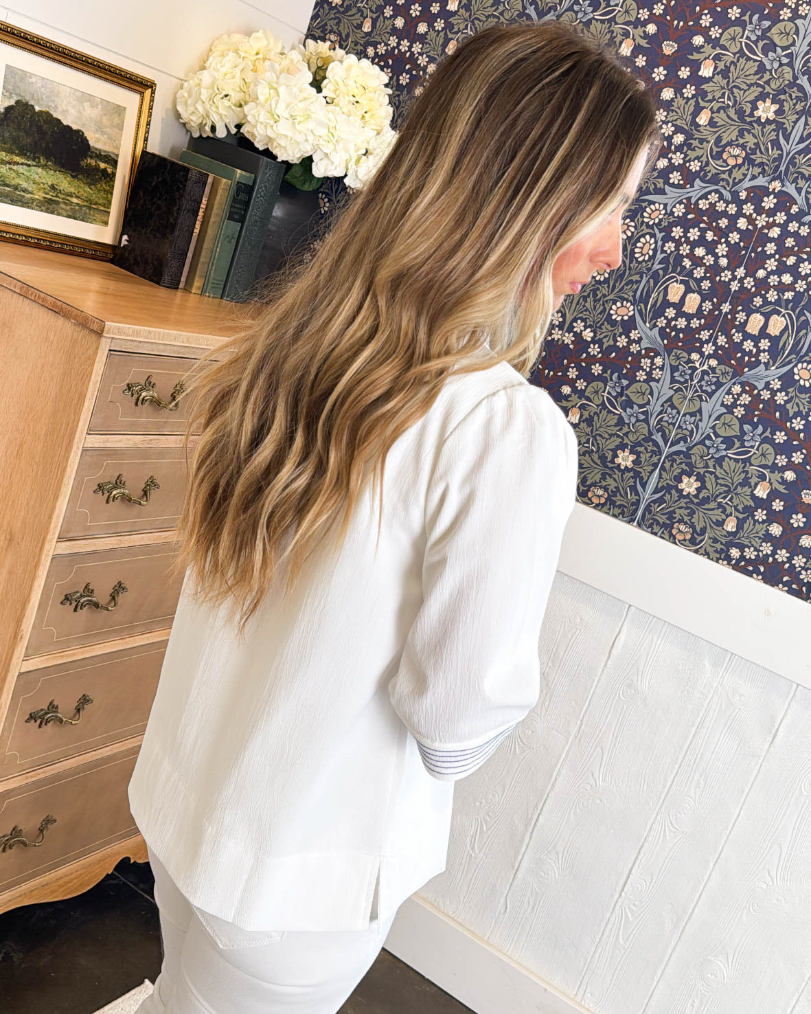 Stitch In Time Stand Collar Top