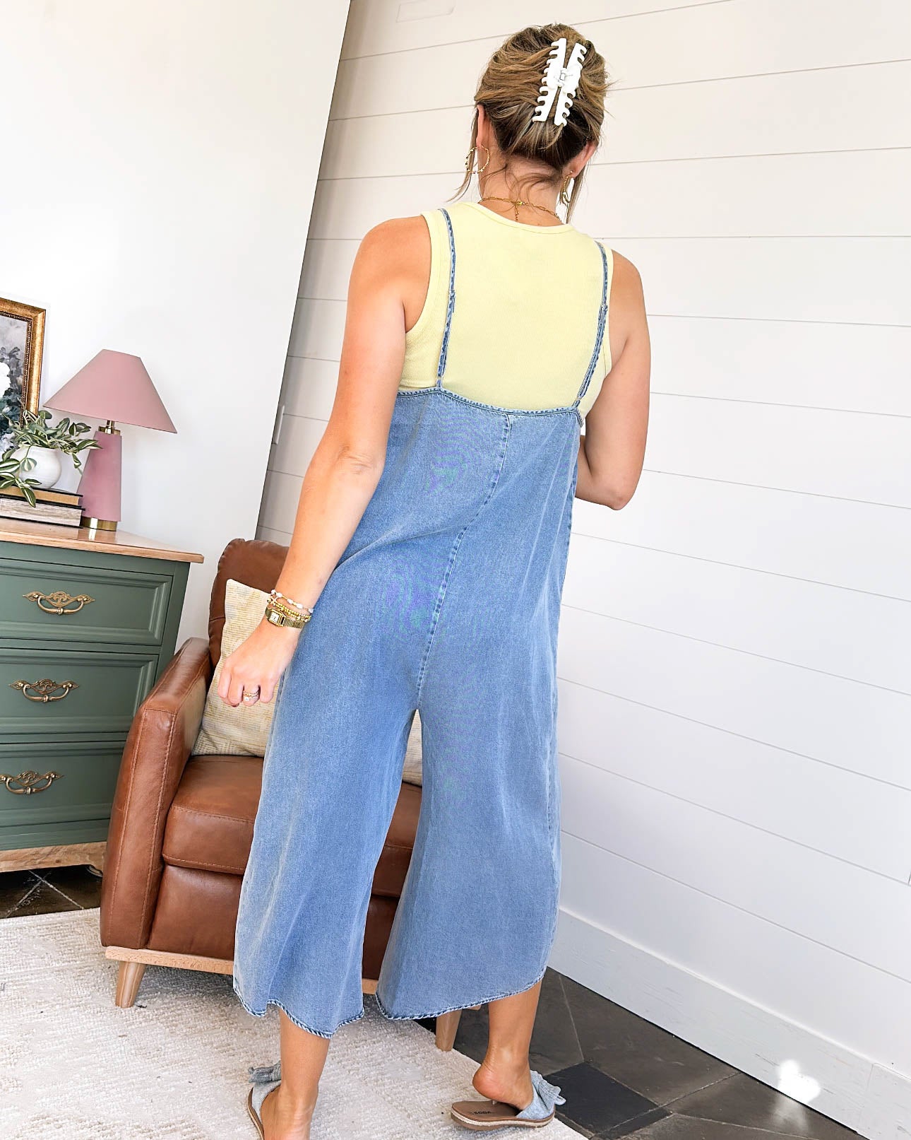 Rhythm And Blues Mineral Washed Tencel Jumpsuit