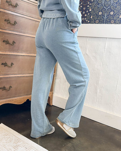 Traveled So Far French Terry Denim Pants