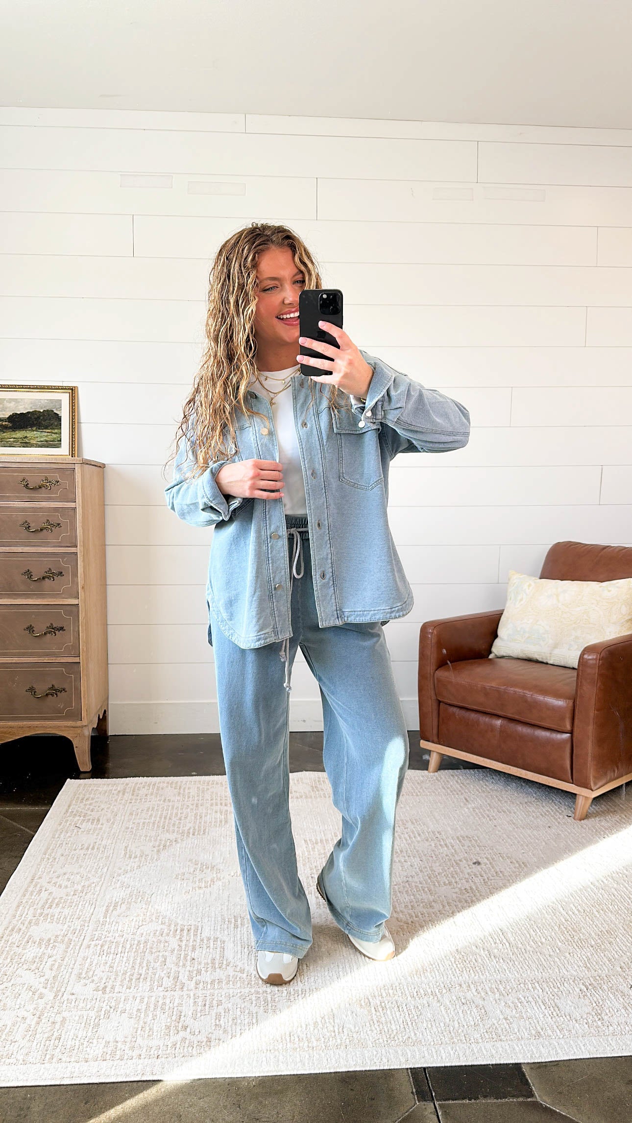 Traveled So Far French Terry Denim Pants