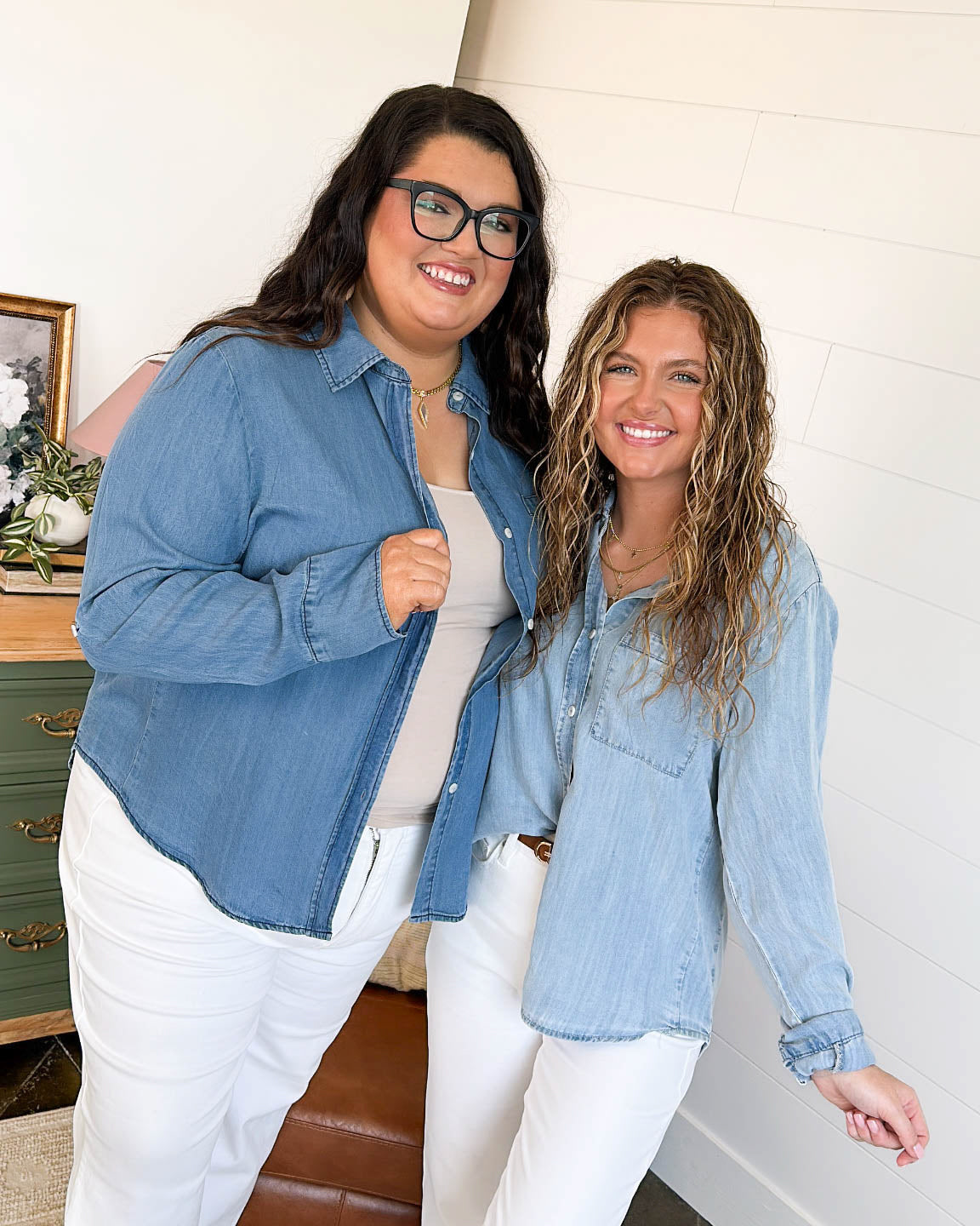 Blue Bayou Chambray Tab Sleeve Shirt