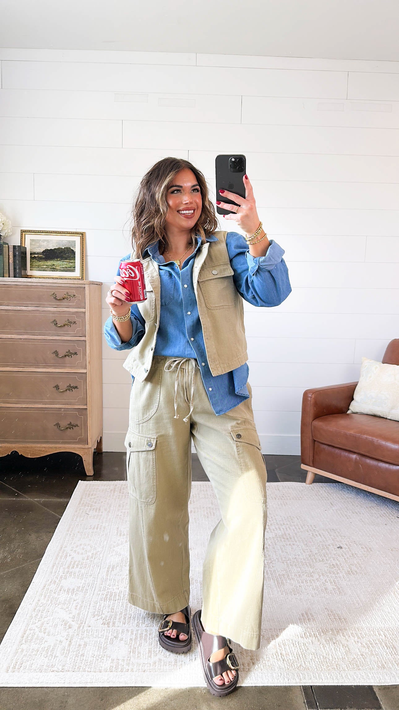 Off Duty Days Sleeveless Cargo Top