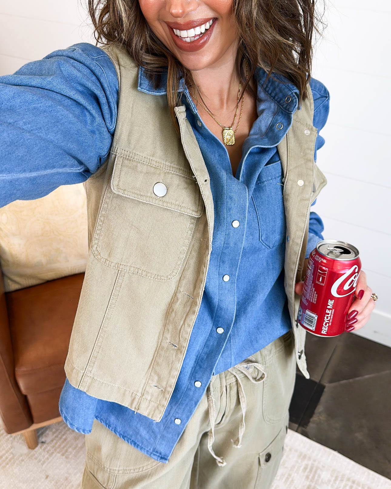 Off Duty Days Sleeveless Cargo Top