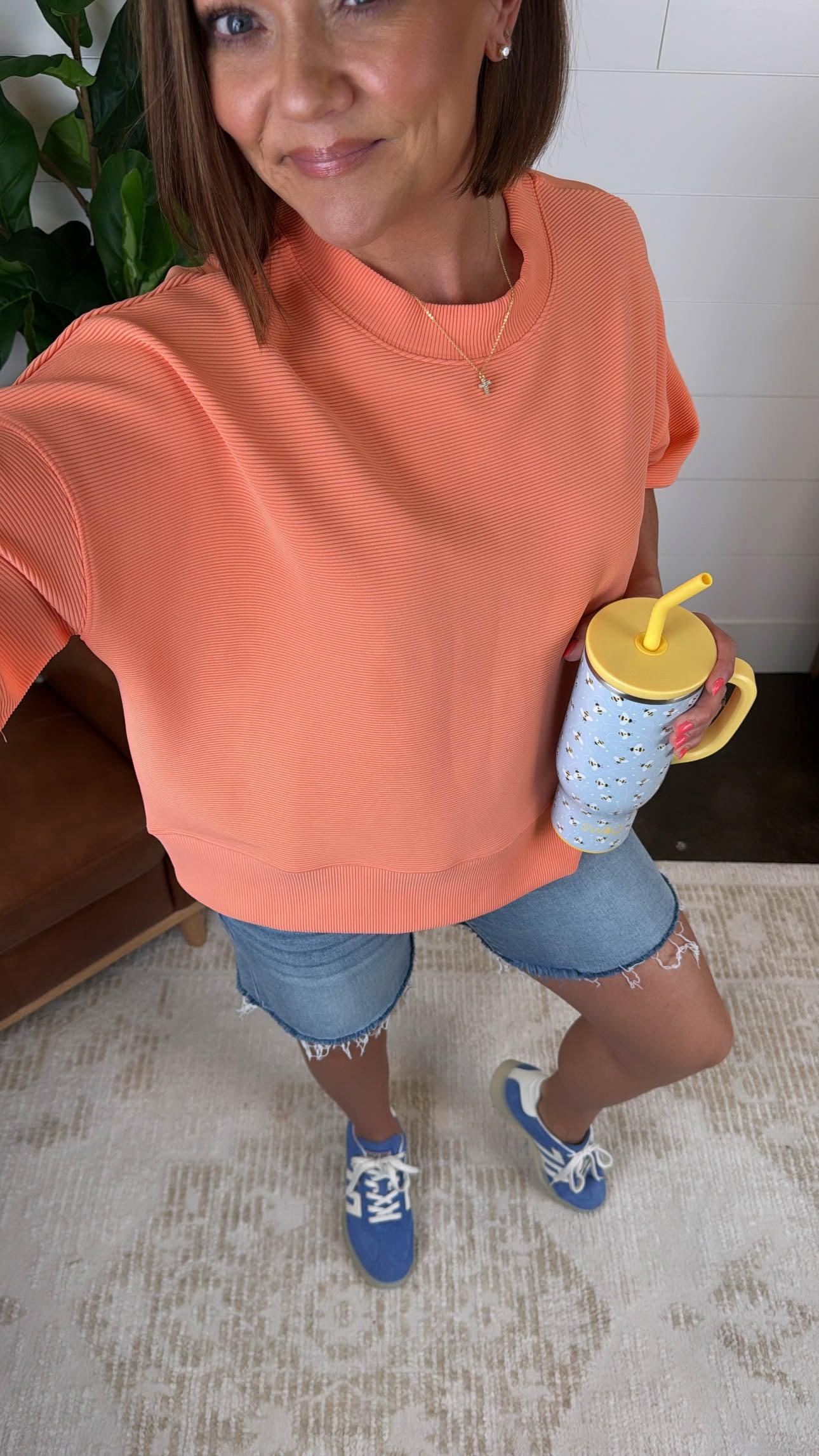 Walking On Air Ribbed Dolman Top