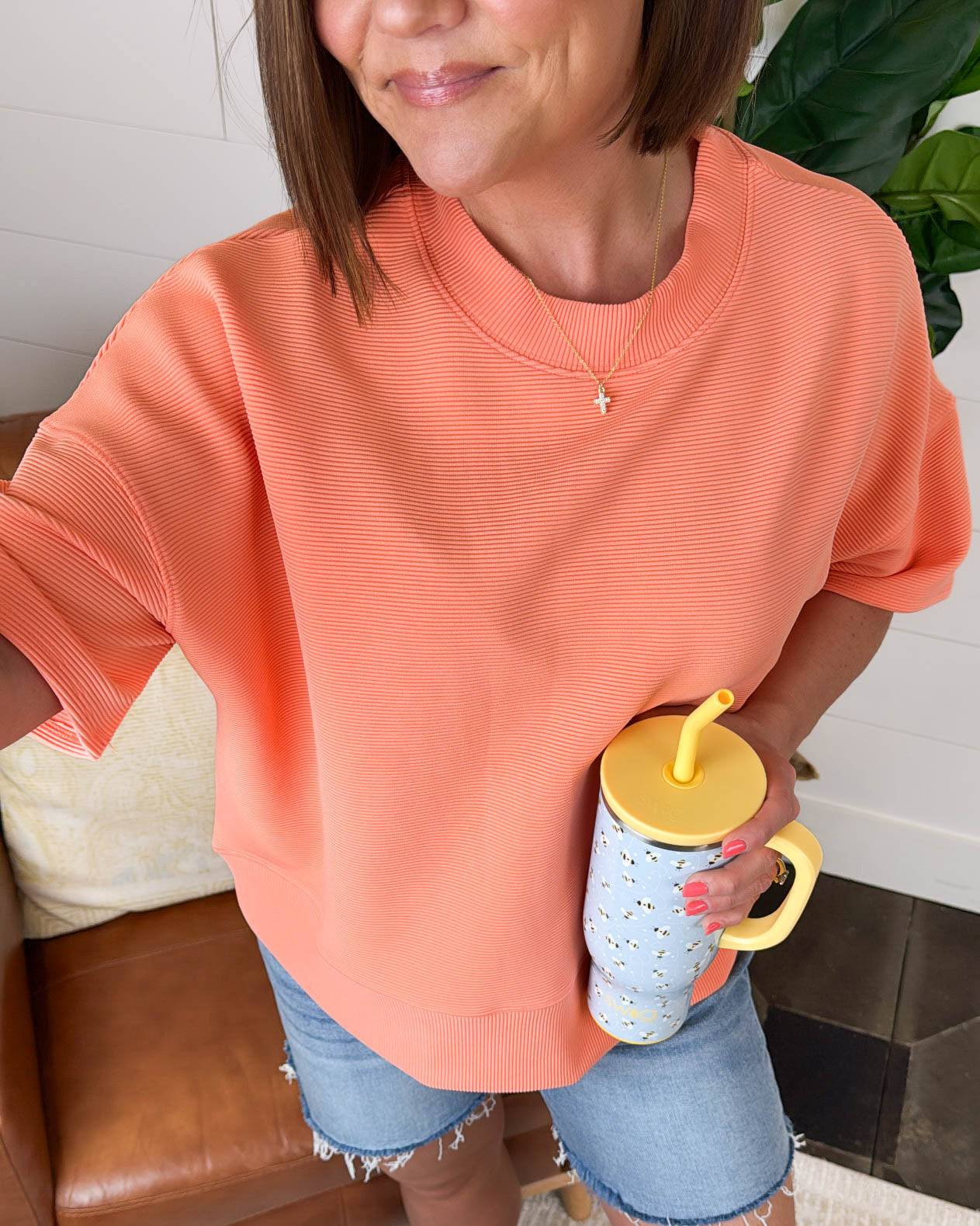 Walking On Air Ribbed Dolman Top