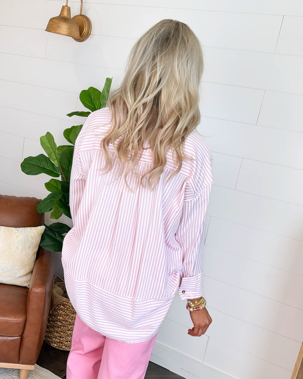Summer Crush Striped Drop Shoulder Shirt