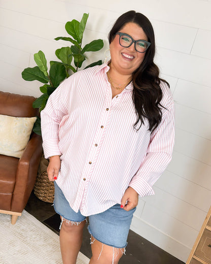Summer Crush Striped Drop Shoulder Shirt