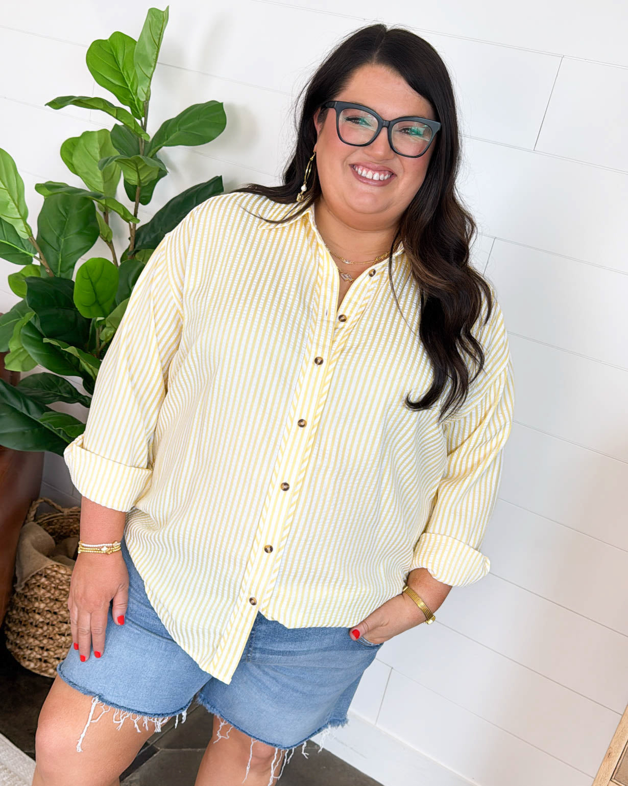 Summer Crush Striped Drop Shoulder Shirt