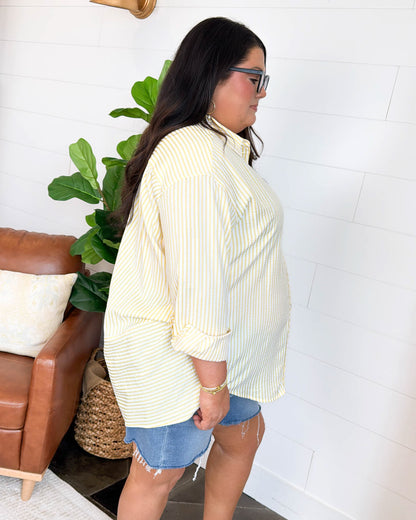 Summer Crush Striped Drop Shoulder Shirt