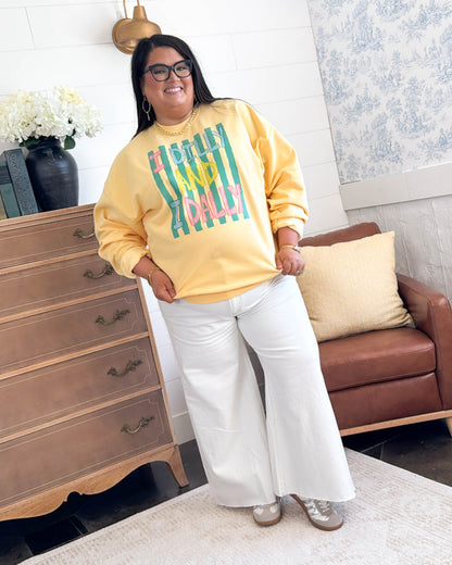 I Dilly And I Dally Graphic Sweatshirt