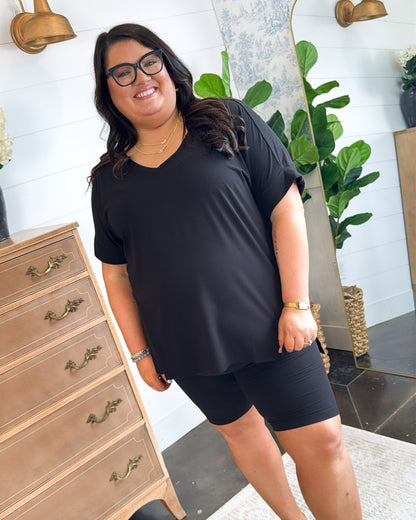 Let's Do Brunch Butter Soft Top + Shorts Lounge Set