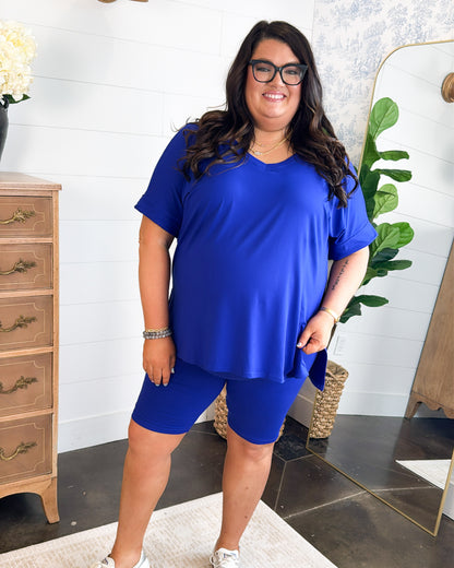 Let's Do Brunch Butter Soft Top + Shorts Lounge Set