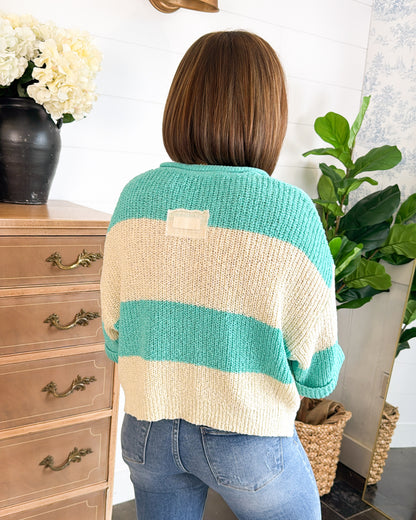 Just Add Sun Wide Striped Sweater