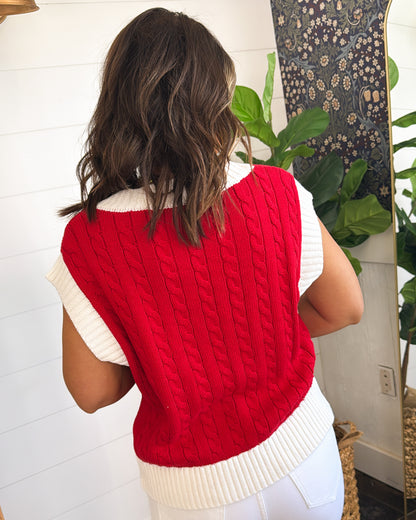 She's A Firecracker Cap Sleeve Sweater