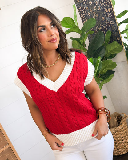 She's A Firecracker Cap Sleeve Sweater