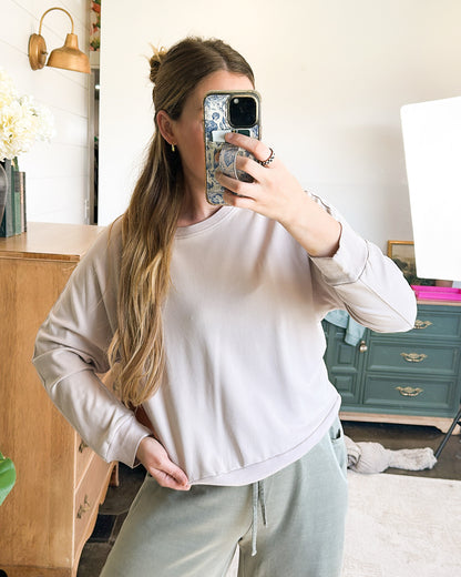 Chasing Joy Back Seam Dolman Top