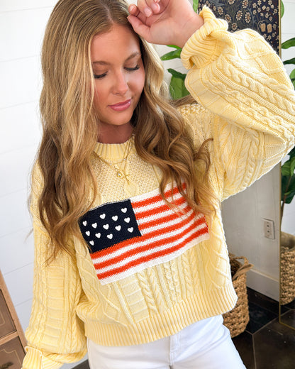 American Love USA Flag Sweater