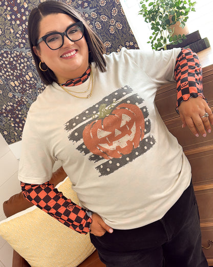 Polka Dot Pumpkin Graphic Tee
