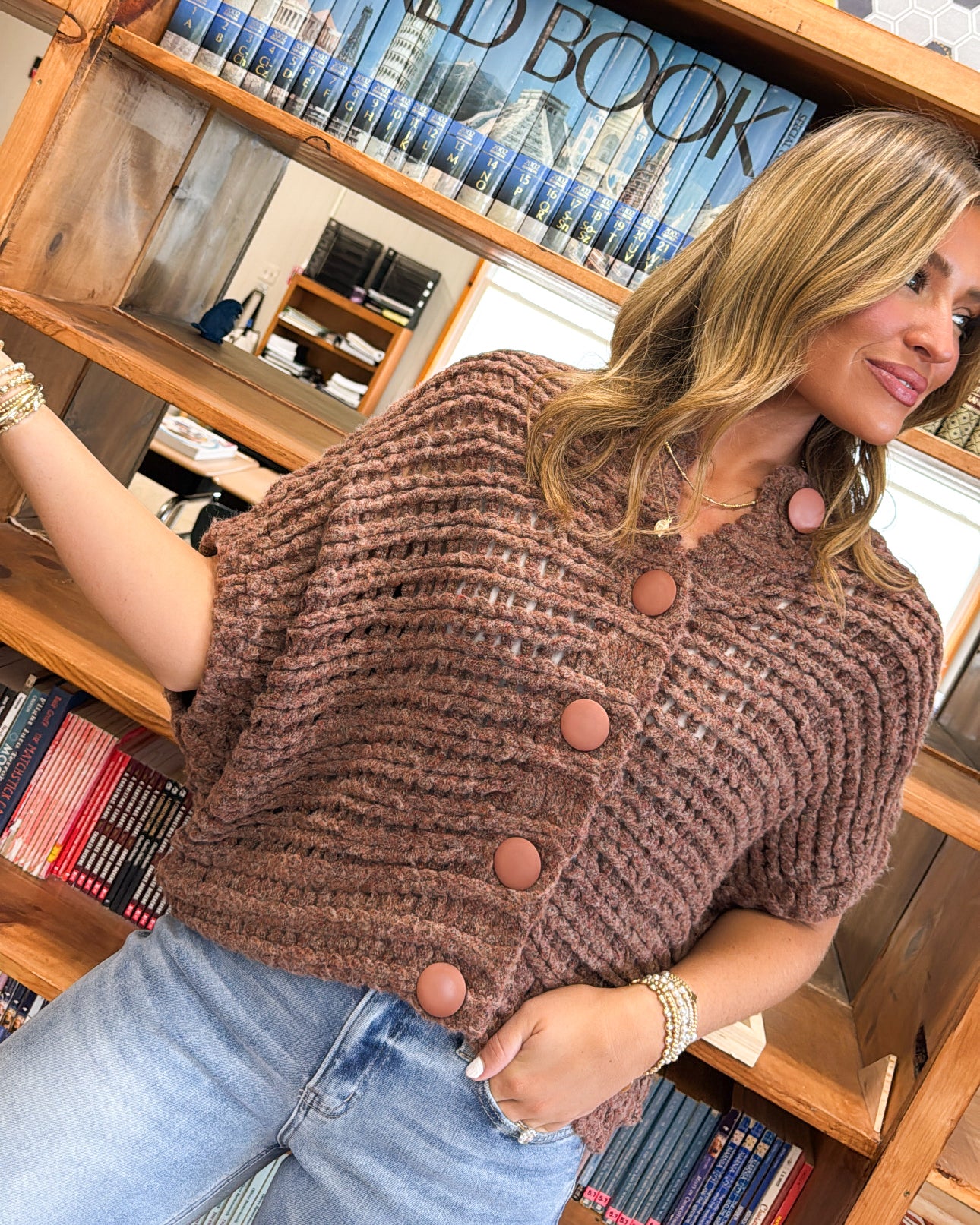 Winds Of Change Cable Knit Dolman Cardigan